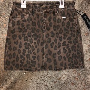 cheetah mini skirt